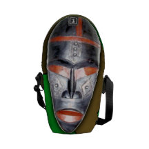 African Mask Messenger Bags