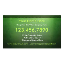 African Morning Business Card (Art On Back)