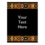 African pattern postcard