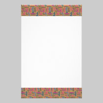 African Pattern stationery