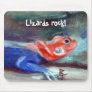 African Rainbow Lizard Mousepad