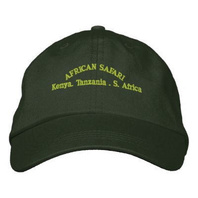 AFRICAN SAFARI EMBROIDERED HAT by amioki