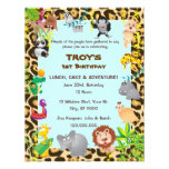 African Safari - First Birthday Party Invitation