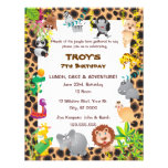 African Safari Kid's Birthday Party Invitation invitations