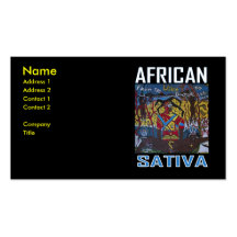AFRICAN SATIVA BUSINESS CARD TEMPLATE