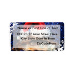 African sideneck turtle wearing santa hat address label