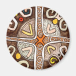 African Style Motif Magnet magnets