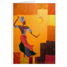 African Tapestry Card