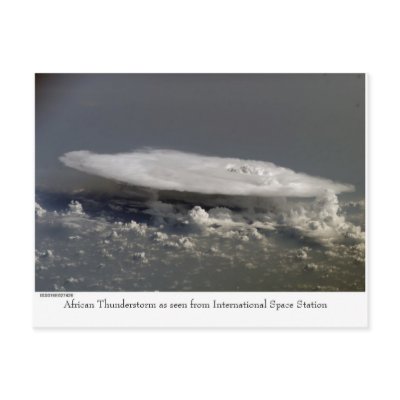 African Thunderstorm as seen from ISS by evelynrapp