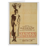 African Vinneyard Federal Theatre Debut Poster Greeting Cards