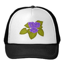 African Violets Purple Hat