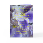 African Violets Thank You Card