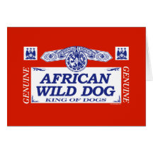 African Wild Dog Greeting Card