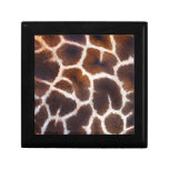 African Wildlife Giraffe Fur Photo Design Jewelry Boxes