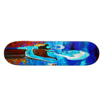 African Woman and Child, Surreal Skate Deck