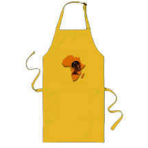 African Woman on the Continent Apron