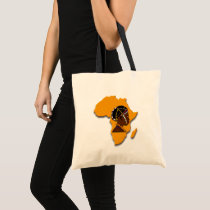 African Woman on the Continent Bags