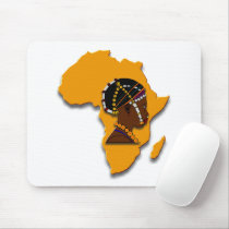 African Woman on the Continent Mousepads