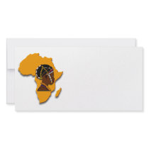 African Woman on the Continent Custom Photo Card
