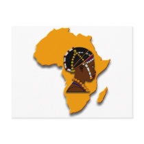African Woman on the Continent Post Cards