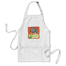 African Zebra Apron