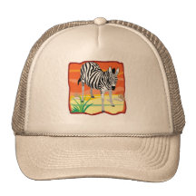 African Zebra Trucker Hat