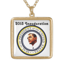 Africankoko Custom Barack Obama 2013 Inauguration Pendant