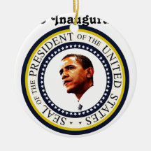 Africankoko Custom Barack Obama 2013 Inauguration Ornaments