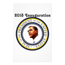 Africankoko Custom Barack Obama 2013 Inauguration Stationery Paper