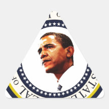 Africankoko Custom Barack Obama 2013 Inauguration Triangle Sticker