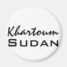 Africankoko Custom Khartoum, Sudan Refrigerator Magnets