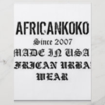 Africankoko Customized Brand Full Color Flyer
