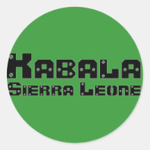 Africankoko Kabala fait sur commande, Sierra Leone Autocollants