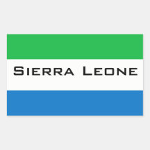 Africankoko, Sierra Leone Autocollant Rectangulaire