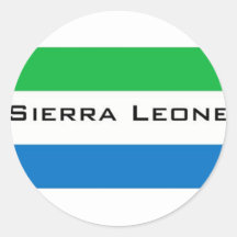 Africankoko, Sierra Leone Autocollant Rond