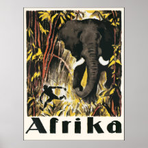 Afrika, Vintage Print