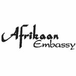 Afrikaan Embassy white shirt Embroidered Shirt