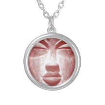 AfriMex Urbano African Mask Necklace