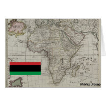 AfriMex Urbano Kwanzaa Series 4 Notecard Africa