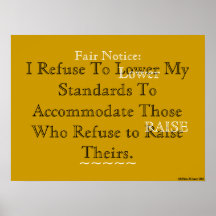 AfriMex Urbano Motto "I Refuse..." Poster