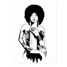 Afro 1 postcard