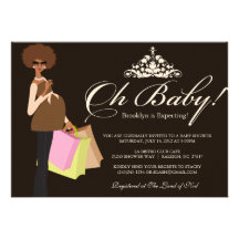 Afro-Américain chic de l'invitation | de maman bab
