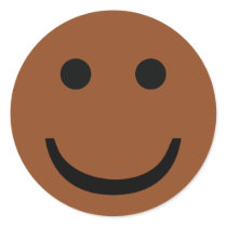Afro-American smiley icon Sticker