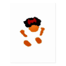 Afro Baby Girl Post Card