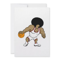 Afro basktball player