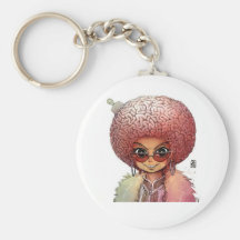 Afro Brian Keychain