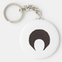 Afro Brown The MUSEUM Zazzle Gifts Keychain