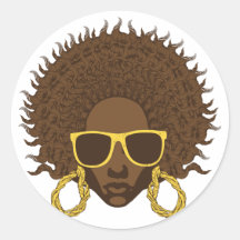 Afro Cool Stickers