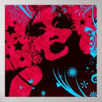 AFRO DIVA RED POSTERS
