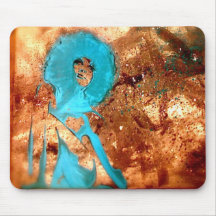Afro girl mousepad